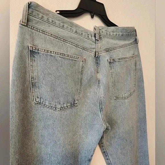 Agolde Criss Cross Straight Jean in Dimension size 32 NWT light wash